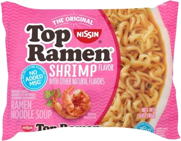 Top Ramen Shrimp Flavor 6 Packages of 3oz-85g